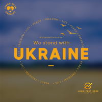 Ukraine Scenery Instagram Post Design