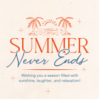 Summer Never Ends Instagram Post Image Preview