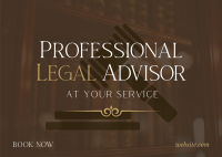 Legal Advisor At Your Service Postcard