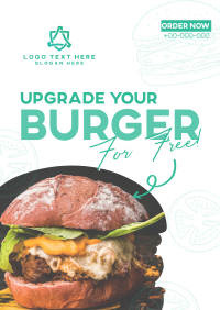 Free Burger Upgrade Poster