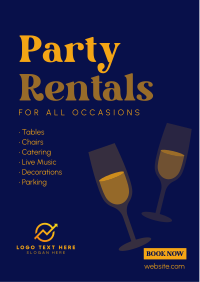 Party Needs Service Flyer