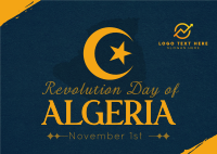 Algeria Revolution Day  Postcard