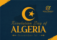 Algeria Revolution Day  Postcard Image Preview