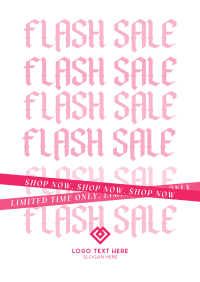 Gothic Flash Sale Poster Design