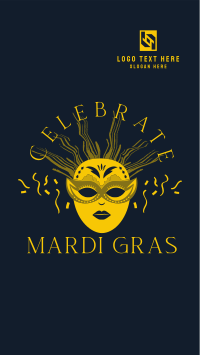 Masquerade Mardi Gras Facebook Story