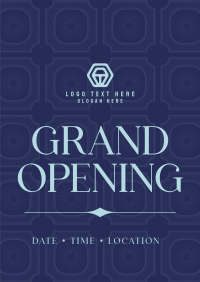 Vintage Grand Opening Poster