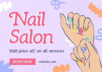 Aesthetic Nails Postcard