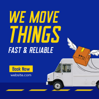 Fast & Reliable Delivery Instagram Post