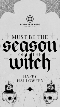 Rustic Halloween Greeting Instagram Reel Image Preview