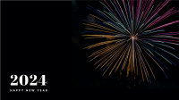 New Year Fireworks Zoom Background