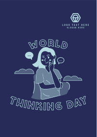 Woman Thinking Day Flyer