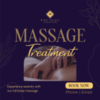 Massage Treatment Wellness Linkedin Post