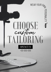 Choose Custom Tailoring Flyer