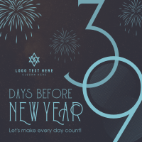 Classy Year End Countdown Instagram Post Design