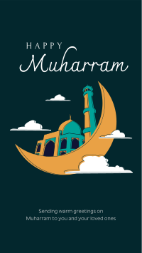 Muharram in clouds Facebook Story