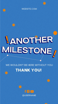 Minimalist Company Milestone Facebook Story