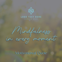 Mindfulness Quote Instagram Post