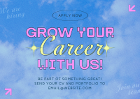 Y2K We're Hiring Postcard