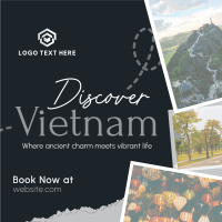 Vietnam Travel Tour Scrapbook Instagram Post