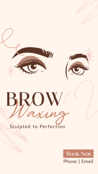 Eyebrow Waxing Service Instagram Reel