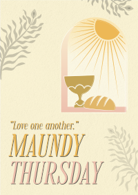 Holy Thursday Bread & Wine Poster