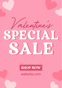 Valentine Hearts Special Sale Poster