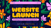 Floral Website Launch Animation