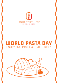 World Pasta Day Vector Flyer