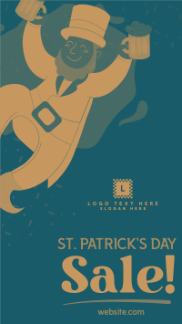 St. Patrick's Greeting Promo Sale Facebook Story