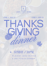 Thanksgiving Dinner Invite Poster
