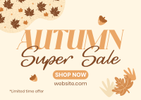 Autumn Season Sale Postcard