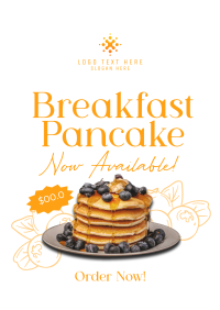 Breakfast Blueberry Pancake Poster