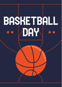 Sporty Basketball Day Flyer