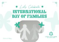 Modern International Day of Families Postcard Design