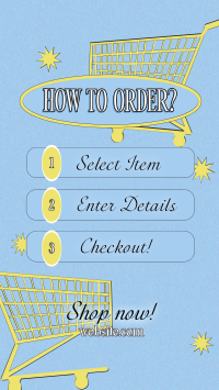 Order Instructions Retro Instagram Story