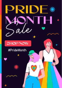 Pride Month Sale Poster