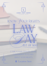 Law Day Greeting Poster