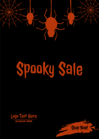 Spider Spooky Sale Poster