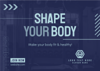Shape Your Body Postcard