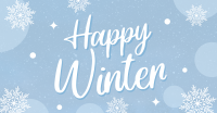 Simple Winterly Greeting Facebook Ad