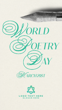 World Poetry Day Pen Instagram Reel