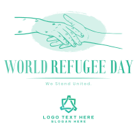 We Celebrate all Refugees Instagram Post Design