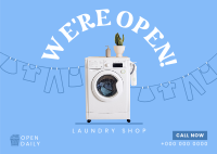 Laundry Washer Postcard
