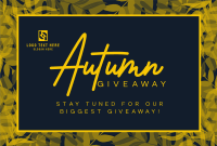 Leafy Fall Giveaway Pinterest Cover