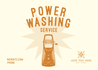 Power Washing Service Postcard