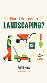 Flatlay Landscaping Service Facebook Story