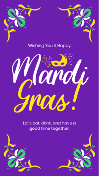 Mardi Gras Flo Corners Facebook Story