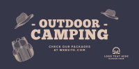 Outdoor Campsite Twitter Post Design