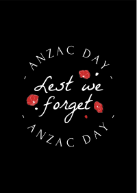 Anzac Day Emblem Flyer