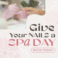 Nail Spa Day Instagram Post Design